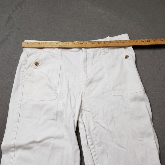 Curve Appeal Women's High Rise Wide Leg Crop Comfort Waist Sz 16 / 33 - Picture 8 of 9